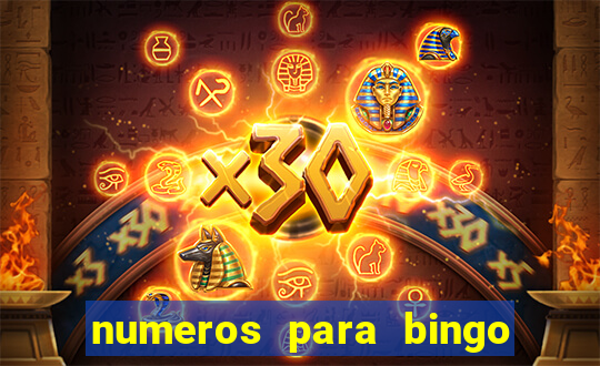 numeros para bingo de 1 a 90